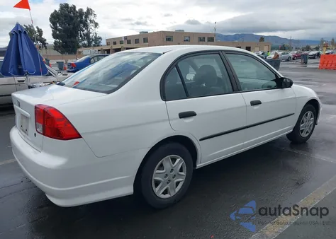 2004 Honda Civic Vp из США, поврежденный, VIN 2HGES16334H536208